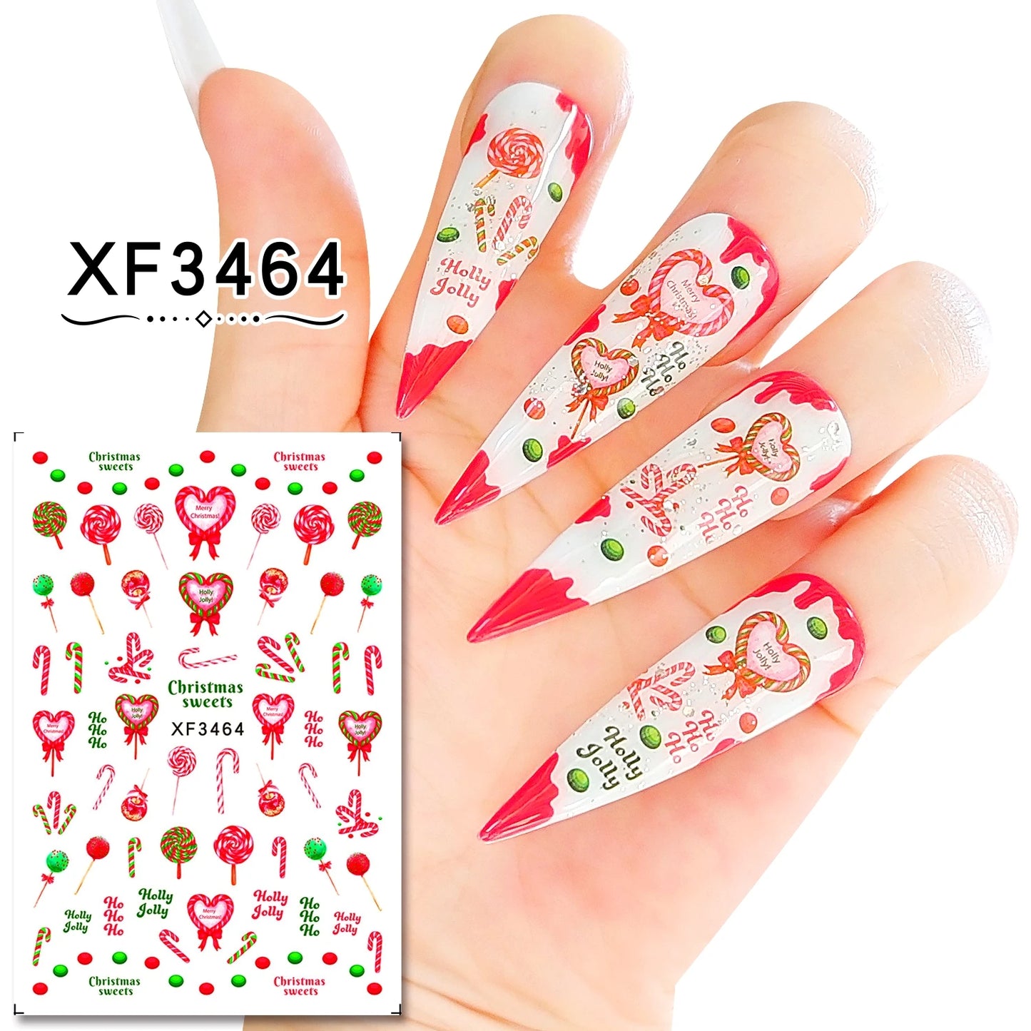 CHS019 New Christmas Stickers Nail Art Decorative Stickers