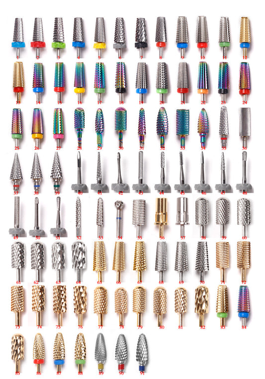 Metal Accessories Nail Polishing Drill Bit Unloading Light Therapy Nail Unloading Non-hot Nail Art Tungsten Steel Grinding Head