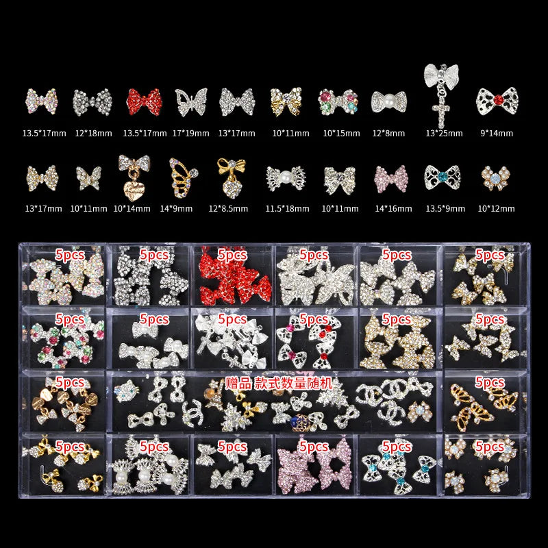 CHS029  21 grid new Christmas Halloween alloy jewelry metal rivet nail decoration nail art rhinestone nail art jewelry