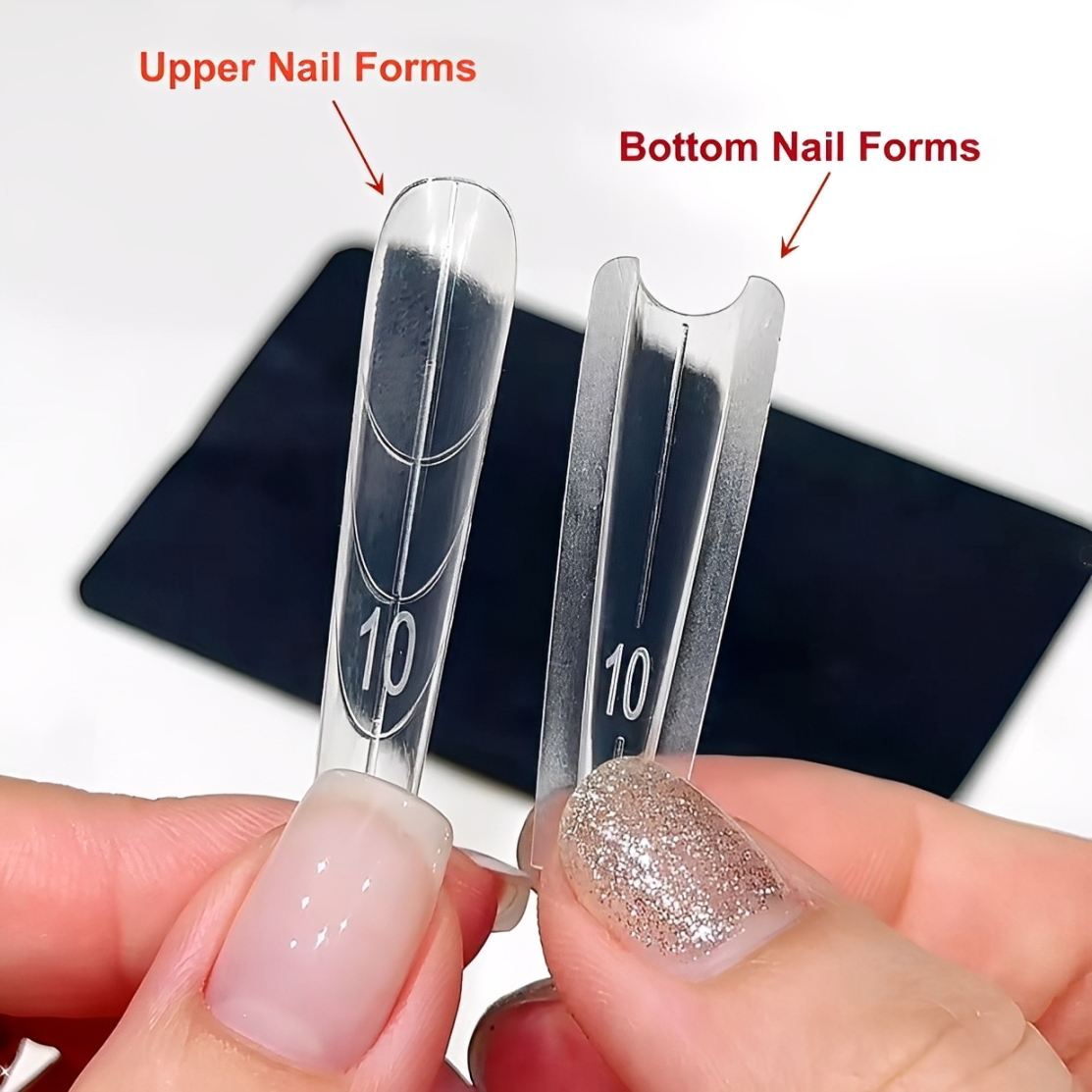 NEW ARRIVAL Sandwich Dual Nail Forms for Manicure Nail Extension Coffin Almond Dual Nail Forms for Home DIY