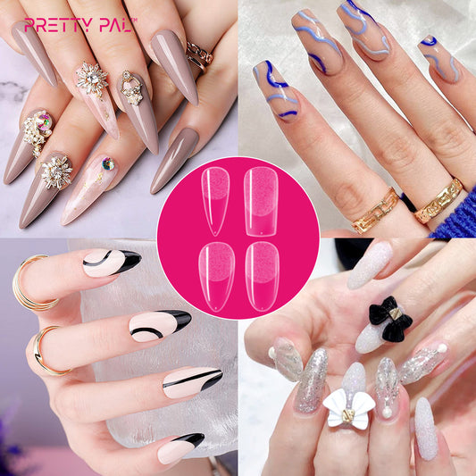 FTMA015 Top Rated Translucent, Semi-matte Soft Gel Nail Tips in stock