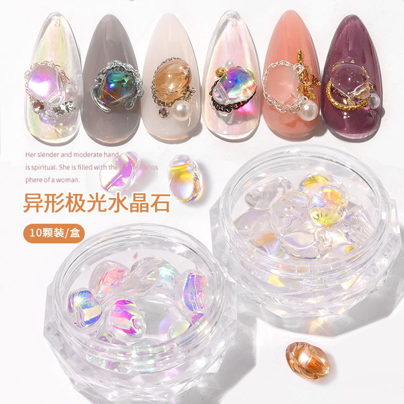 FDMC008 Symphony Crystal Stone, Three-dimensional Irregular Light Stone, Nail Sticker Set, Jewelry Mix
