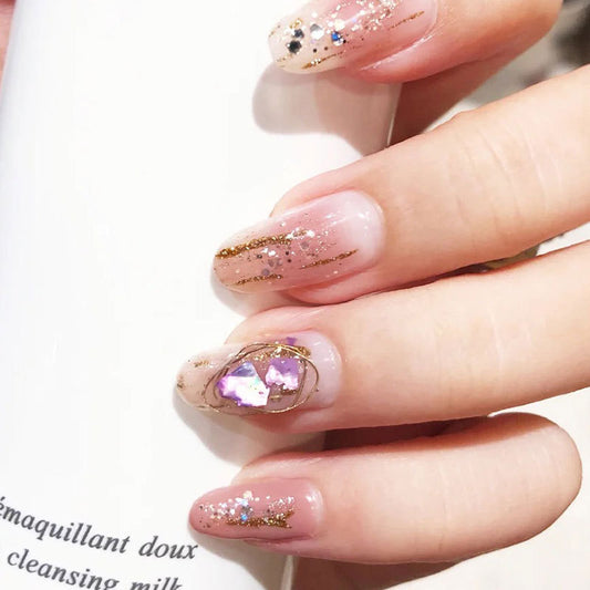 FDMC005 Nail Art Shell Fragments Jewelry, Gem Shell Pieces, Natural Irregular Symphony Nail Patches