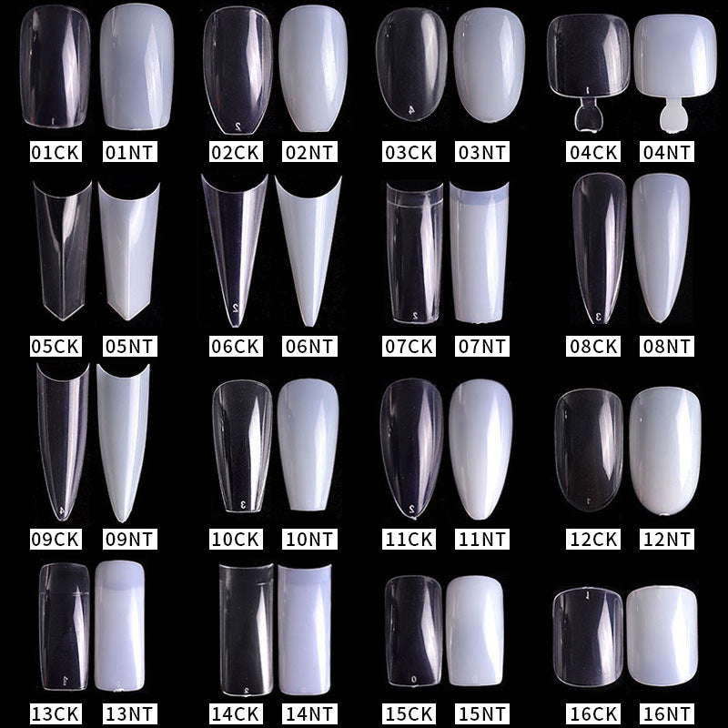 FTMC001 Manicure nails, French tip nails, full and half nails, ballet nails, fake nails