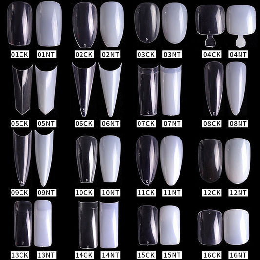 FTMC001 Manicure nails, French tip nails, full and half nails, ballet nails, fake nails