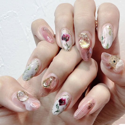 FDMC008 Symphony Crystal Stone, Three-dimensional Irregular Light Stone, Nail Sticker Set, Jewelry Mix