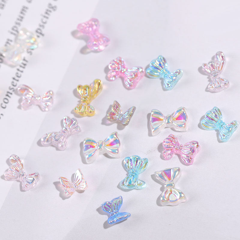 FDMC006 Three-dimensional light color magic butterfly bear, new DIY nail jewelry
