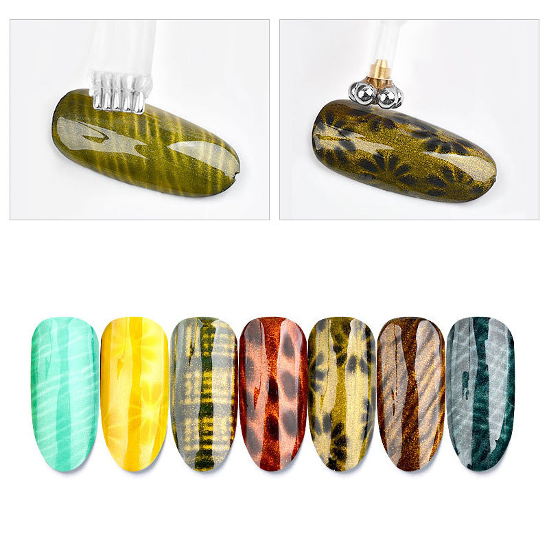 FGMA007 Nail Art Tools, New Cat's Eye Magnet Nail Polish Glue, Fancy Multi-function,  Cat's Eye Magnet Pen