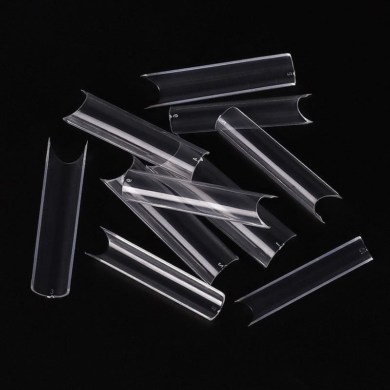 FTMC005 500pcs clear nail tops,, high camber, packed by bag