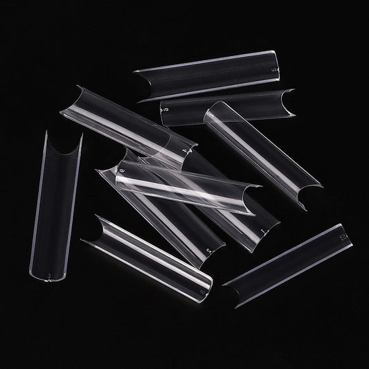 FTMC005 500pcs clear nail tops,, high camber, packed by bag