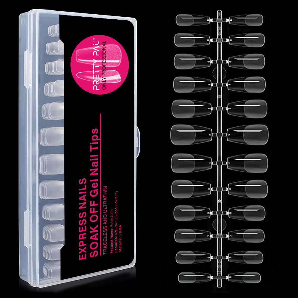 FTMA015 Top Rated Translucent, Semi-matte Soft Gel Nail Tips in stock