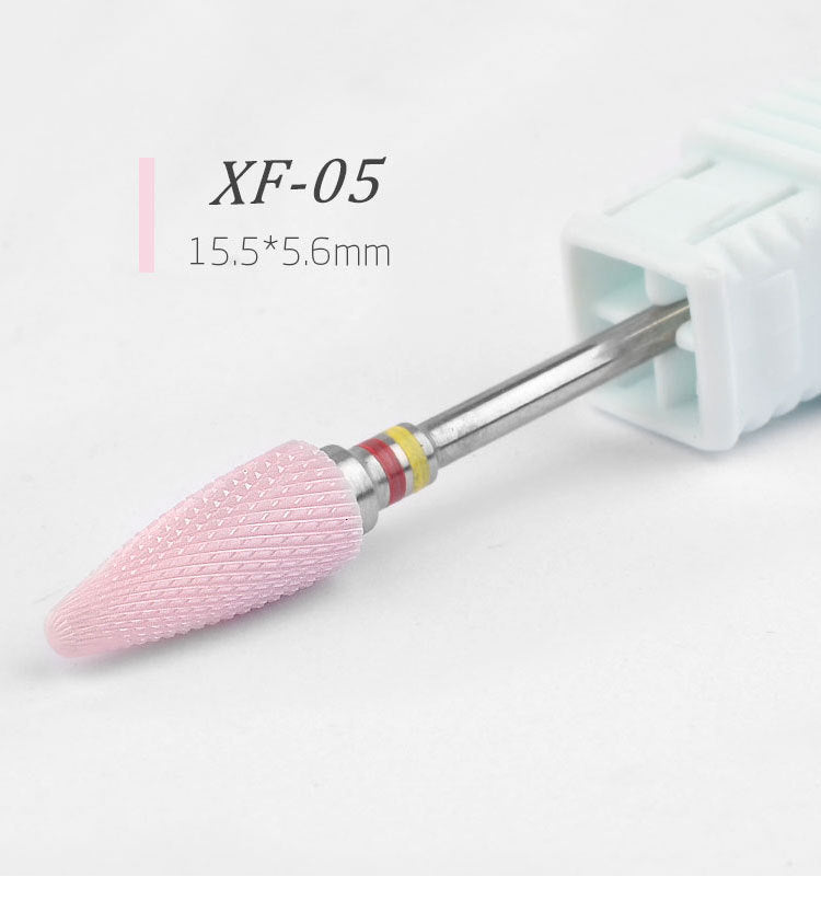 FMT003 New Ceramic Pink Nail Drill Bits Electric Nail Grinder Tool