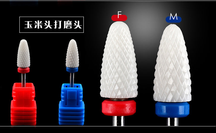 FMT006 Ceramic Drill Bits Single Bullet Type Electric Nail Grinder Tool 12 Models