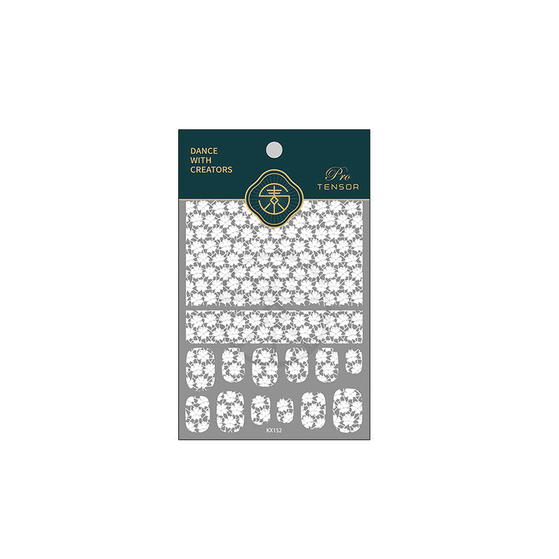 NS5D002 High quality 5D nail stickers Christmas flowers nail stickers decorations simple flower lines 3d