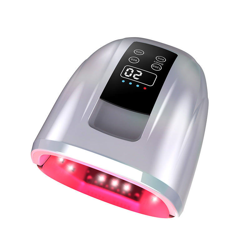 FNL008 New Arrival 90W Wireless Dual Light Rechargeable Cordless Smart Light Therapy Nail Lamp Uv Led Gel Dryer for Salon Manicure