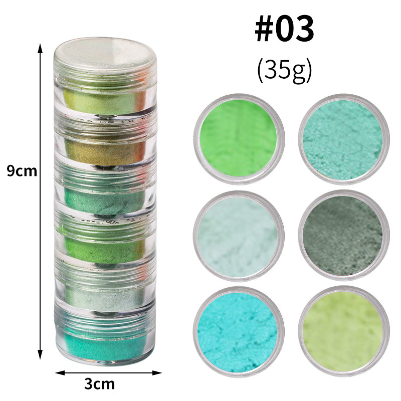FNP076 Hot packaging 4 styles color fluorescent fireworks nail powder used for nail art decoration