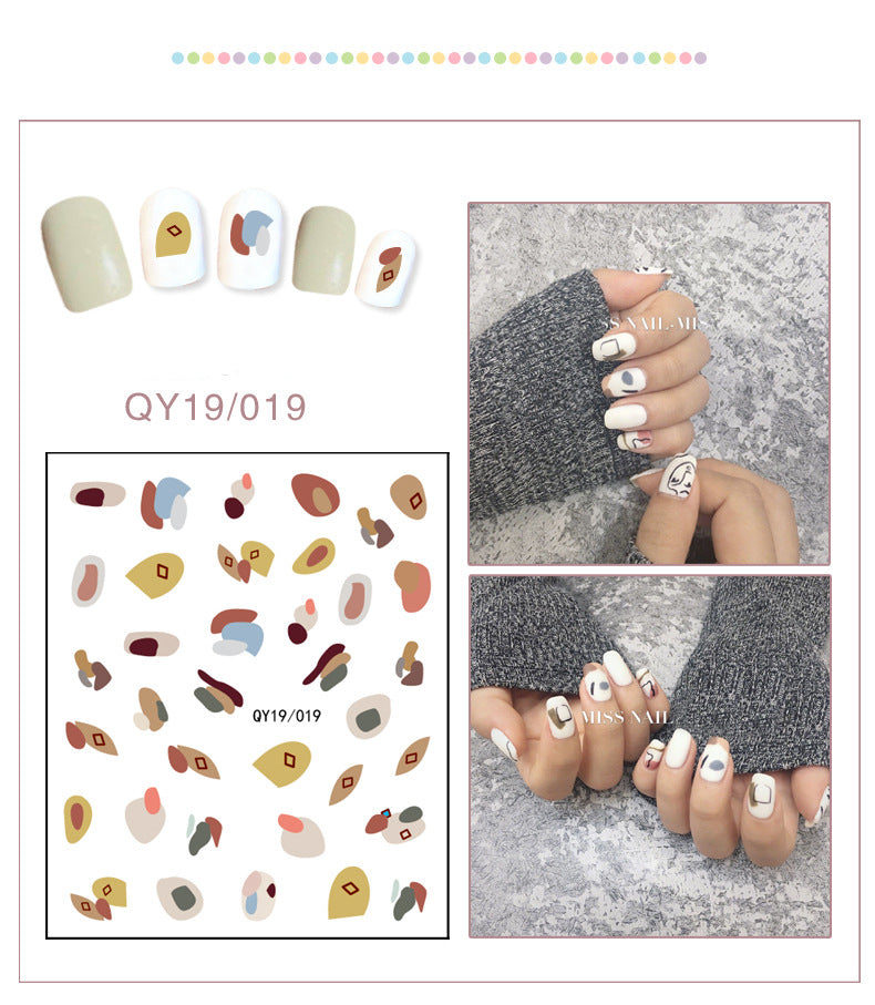 NS5D033  ForLife new Cartoon Nail Art Decals 2D Manicure Applique Nail Stickers for Nail Decoration