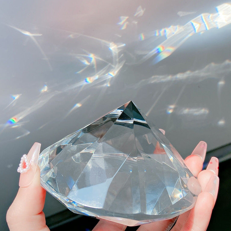 NRS020 Nail Art Shooting Crystal Symphony Transparent Rhinestone Glass Decoration Props 100mm 3.9" Large Jewelry display photo props