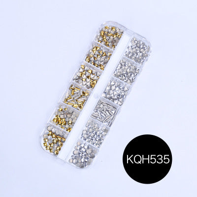 NRS021 ForLife Mixed nail art decals diamond jewelry crystal nails art rhinestone designs 3d shinny nail decorations