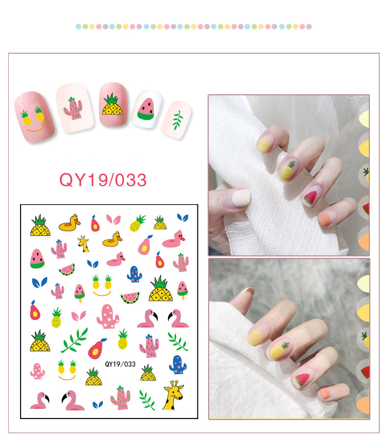 NS5D033  ForLife new Cartoon Nail Art Decals 2D Manicure Applique Nail Stickers for Nail Decoration