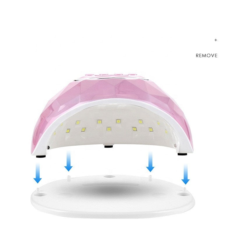 FNL003 F6 86W Professional Rainbow Gel Nail Lamp Coloful UV LED Shell Gel Polish Nail Dryer Fast Curing Gel Polish Nail Lamp
