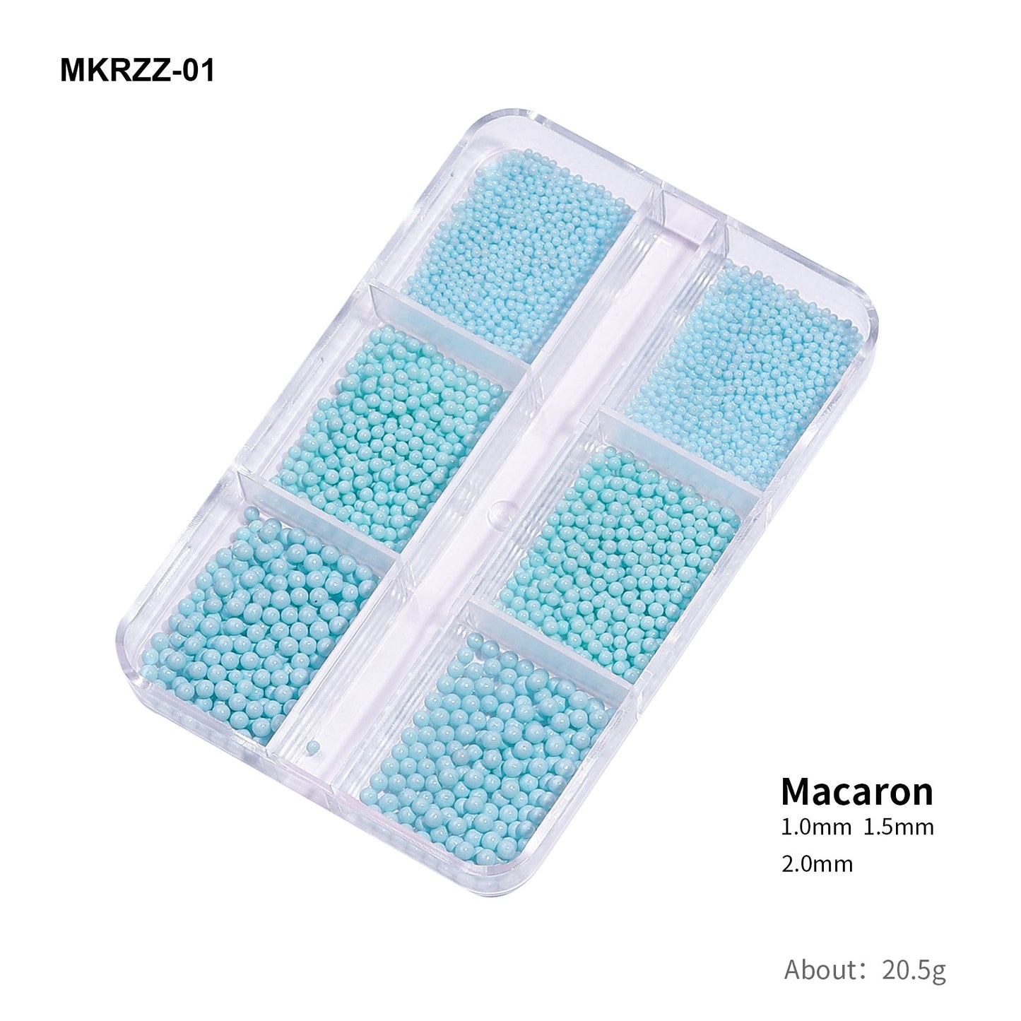 NZJ019 Hot Sale Mix Sizes Candy Color 3D Mermaid Jewelry Round Beads Nail Charms Rhinestones Nail Art Plastic Beads
