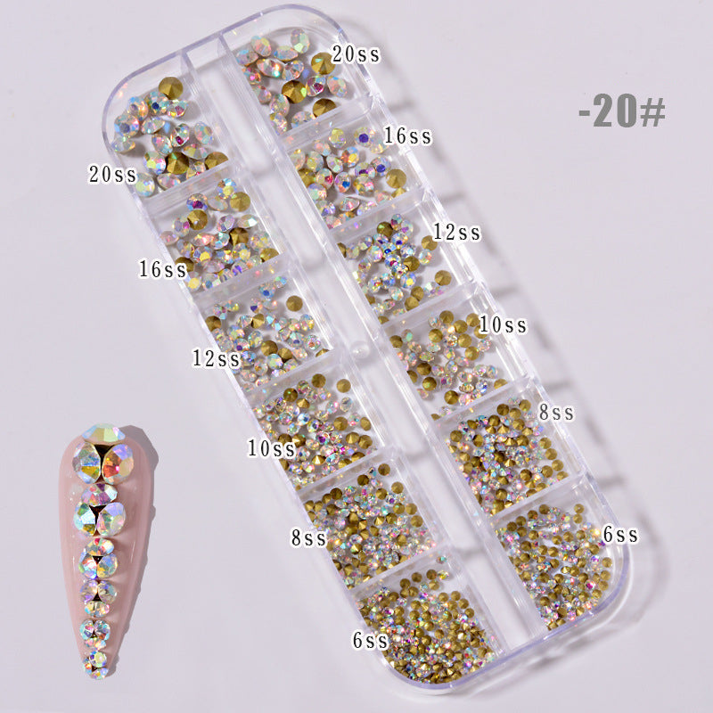 NRS022 ForLife New Nail Art Jewelry Rhinestone Mixed Rivet Pearl Small Accessories Nail Decoration Metal Chain Accessories