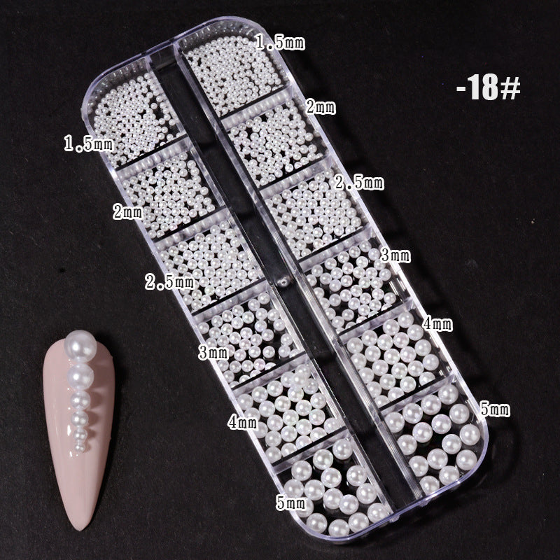 NRS022 ForLife New Nail Art Jewelry Rhinestone Mixed Rivet Pearl Small Accessories Nail Decoration Metal Chain Accessories