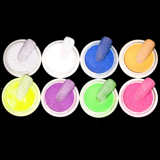FNP112  New 8 colors glitter reflective disco nail powder for nail decoration