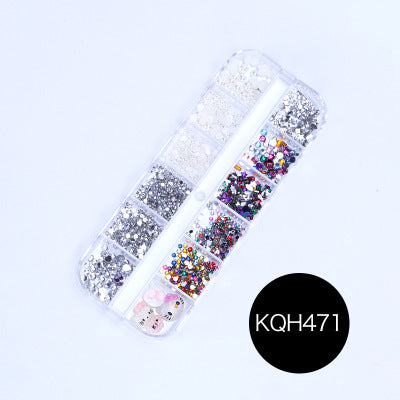 NRS021 ForLife Mixed nail art decals diamond jewelry crystal nails art rhinestone designs 3d shinny nail decorations
