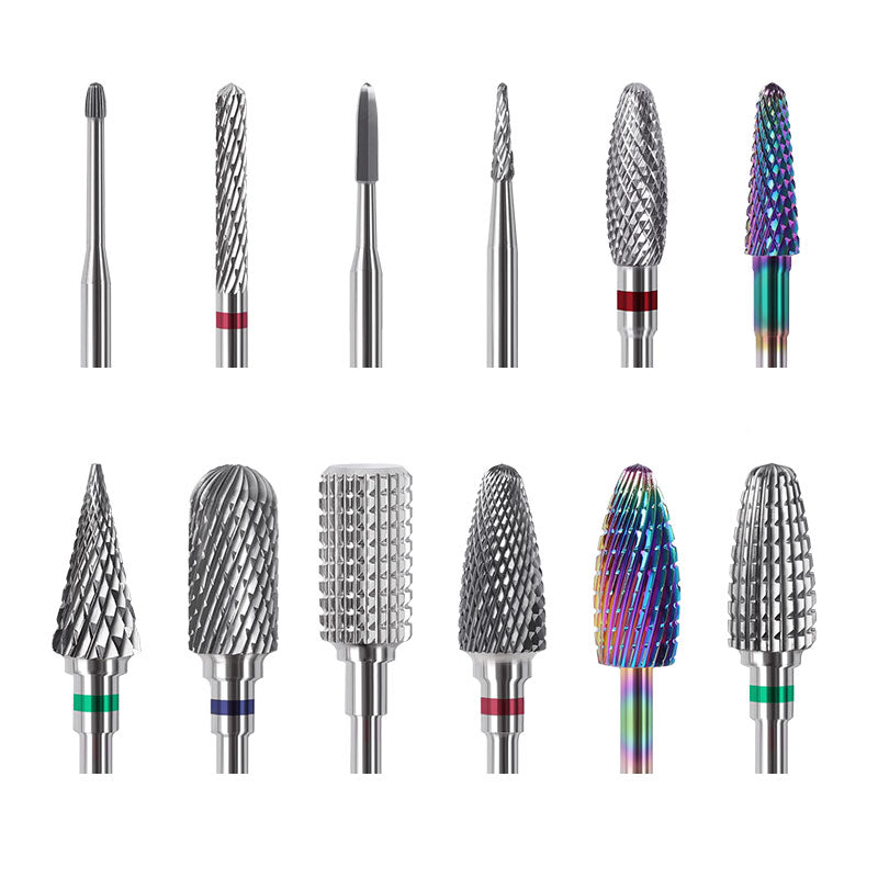 NDB033 Rainbow Carbide Nail Drill Bit Electric Nail Mills Cutter for Manicure Machine Nail Files Accessories tools