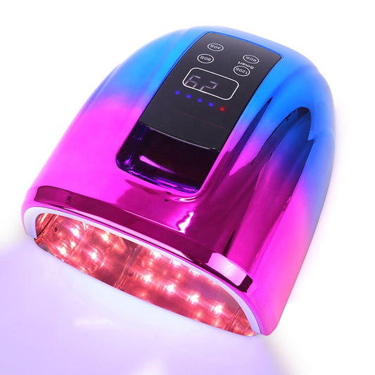 FNL008 New Arrival 90W Wireless Dual Light Rechargeable Cordless Smart Light Therapy Nail Lamp Uv Led Gel Dryer for Salon Manicure