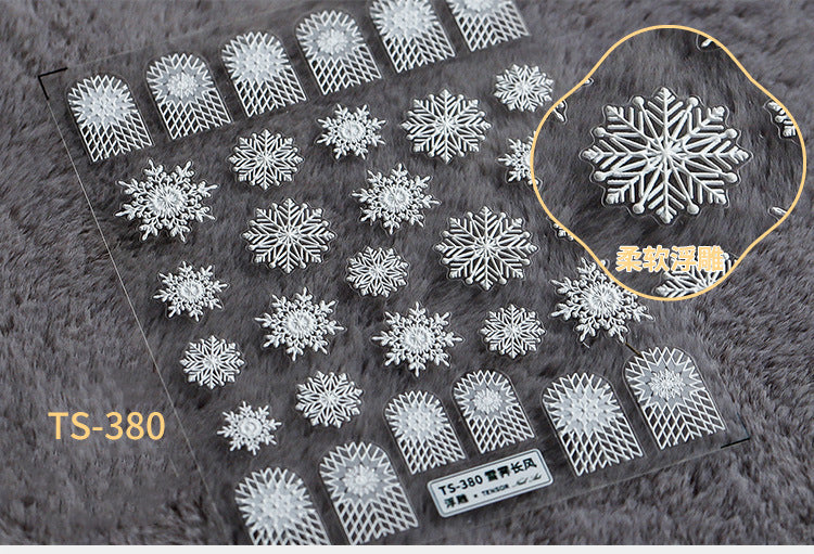 NS5D001 New Summer Nail Leave 5D Nail Sticker Adhesive Decal Summer Drinking Fruit Slider Laser Nail Art Decoration Manicure Wrap 3D