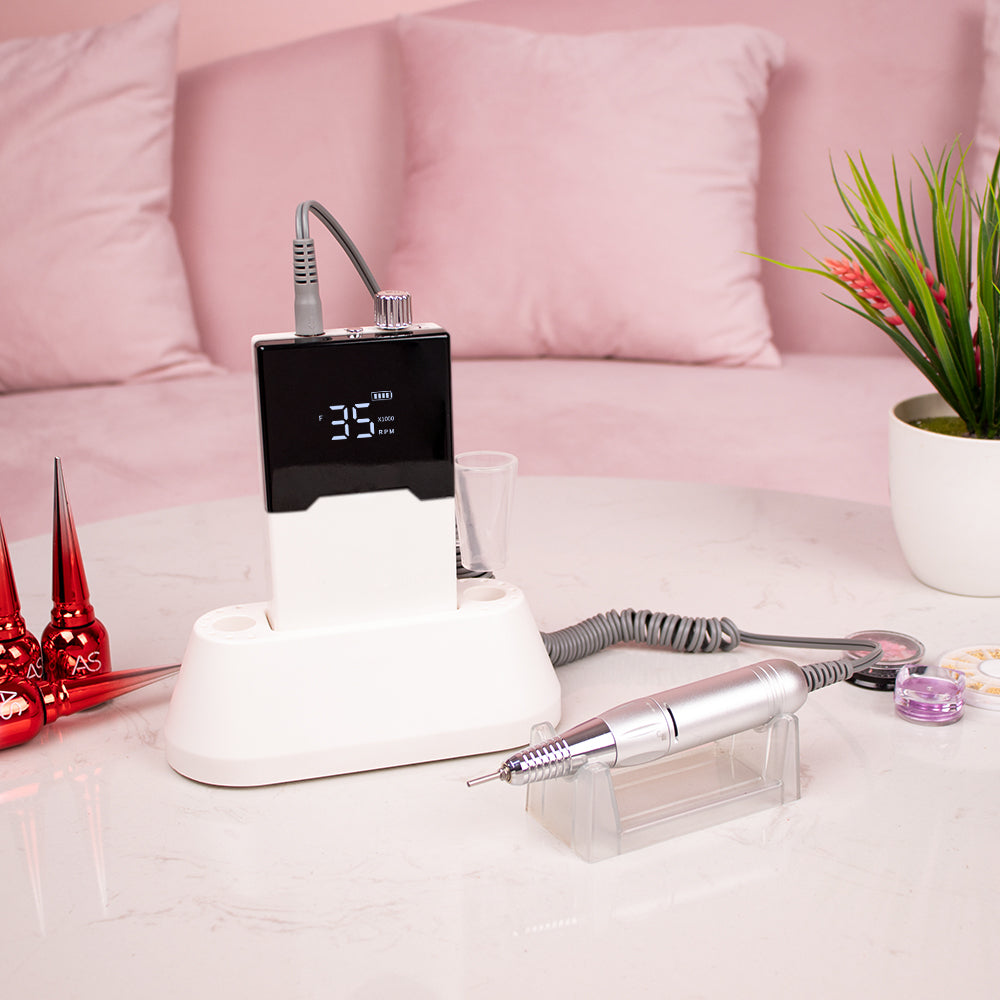 FNDM014 Nail Polishing Sander Drill Bit Instrument Portable Electric Nail Drill Machine Rechargeable Cordless Manicure Pedicure Set