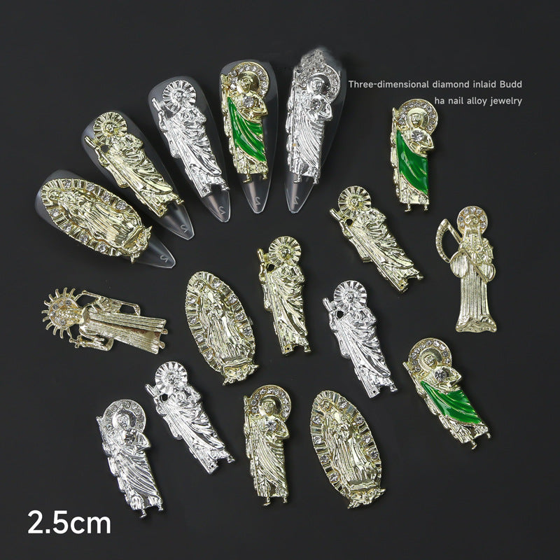 NZJ048 Beauty top St.Jude Nail Art Alloy rhinestone Jewelry charms