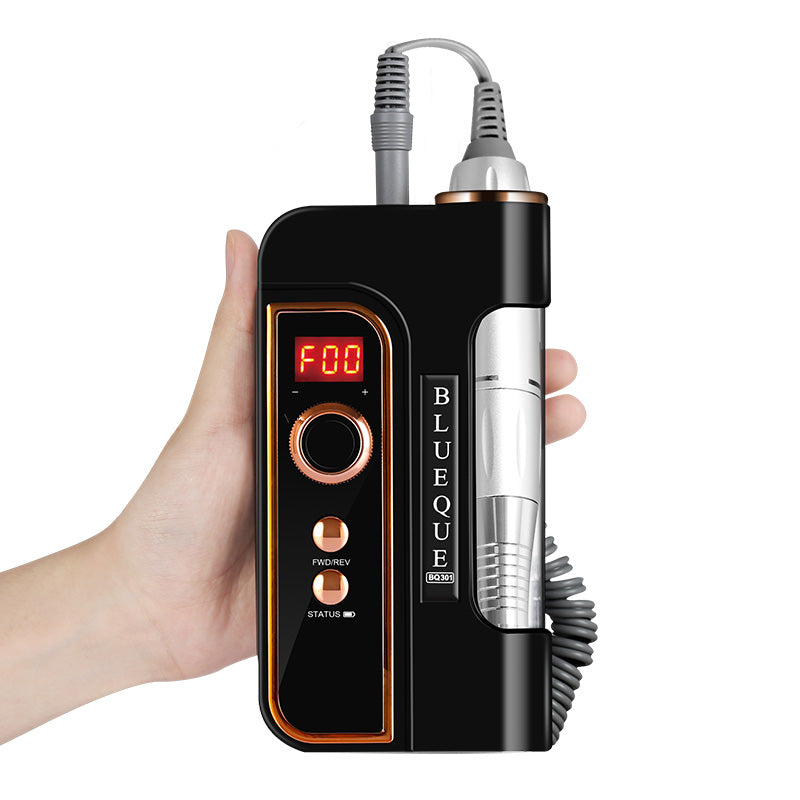 FNDM051 Handpiece 35000rpm Cordless Portable Electric Nail Drill Machine Rechargeable 50W Power e file Manicure Pedicure BQ301