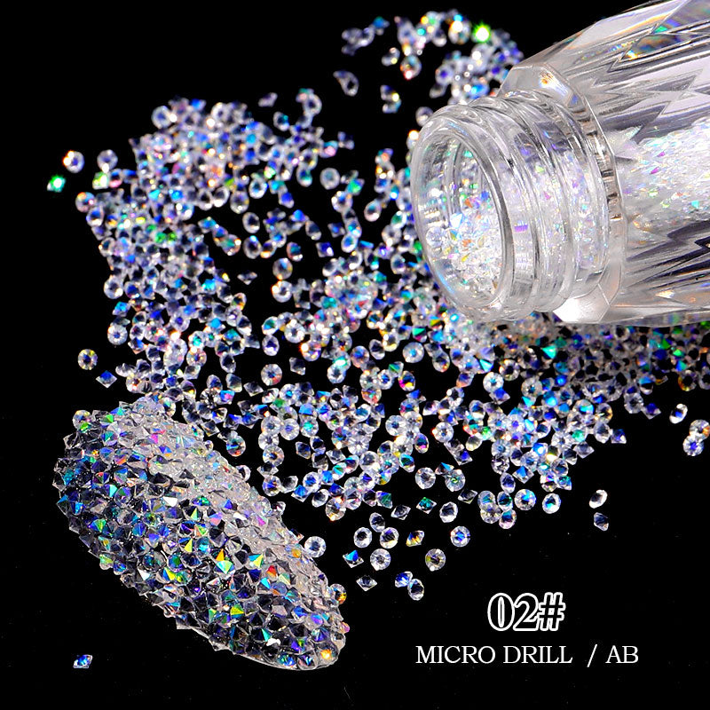 NRS025 ForLife Multicolor Crystal Nail Rhinestones Shiny mini pixie caviar AB Glass Nail Art Decorations Accessories
