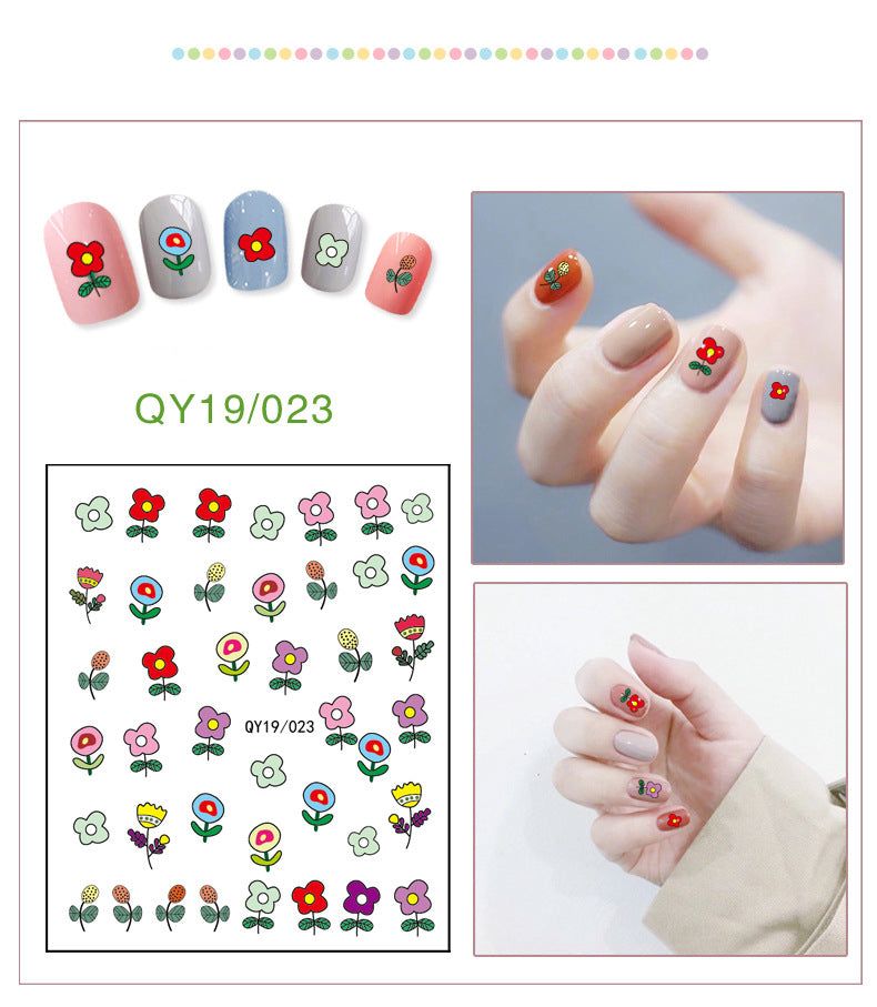 NS5D033  ForLife new Cartoon Nail Art Decals 2D Manicure Applique Nail Stickers for Nail Decoration