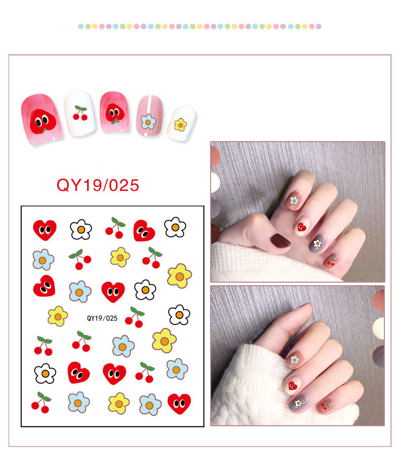 NS5D033  ForLife new Cartoon Nail Art Decals 2D Manicure Applique Nail Stickers for Nail Decoration