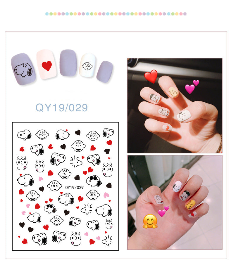 NS5D033  ForLife new Cartoon Nail Art Decals 2D Manicure Applique Nail Stickers for Nail Decoration