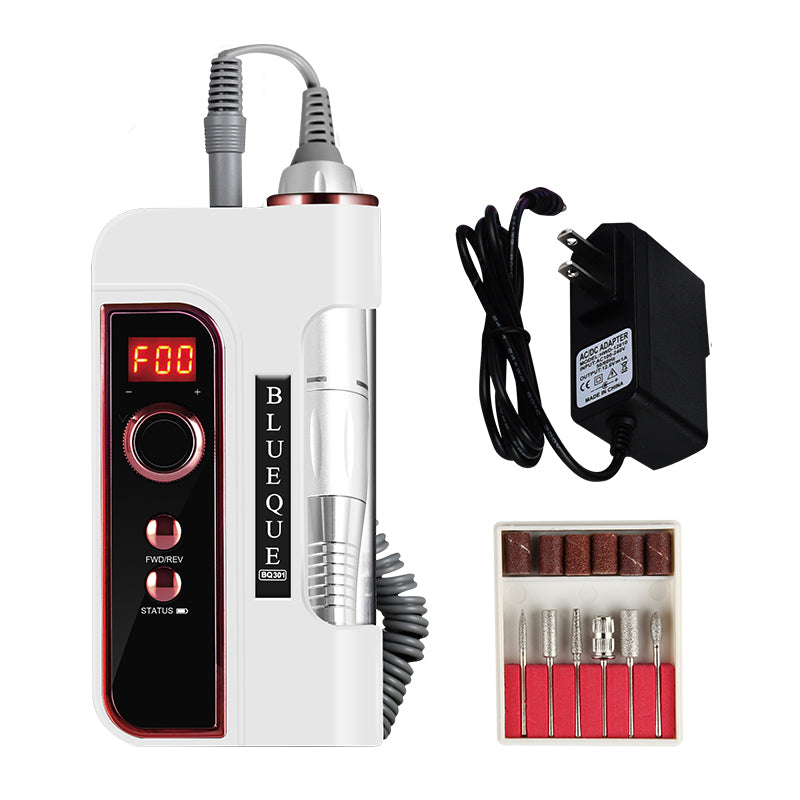 FNDM051 Handpiece 35000rpm Cordless Portable Electric Nail Drill Machine Rechargeable 50W Power e file Manicure Pedicure BQ301