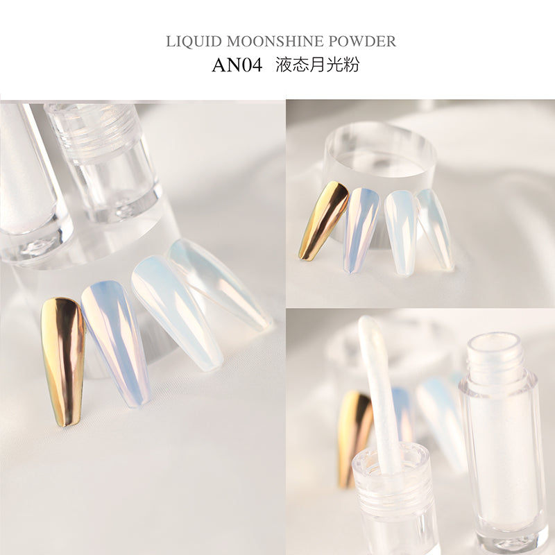 FNP007 Aurora Moonlight AN series Nail Powder Professional 6 Colors Acrylic Mirror Nail Art powder