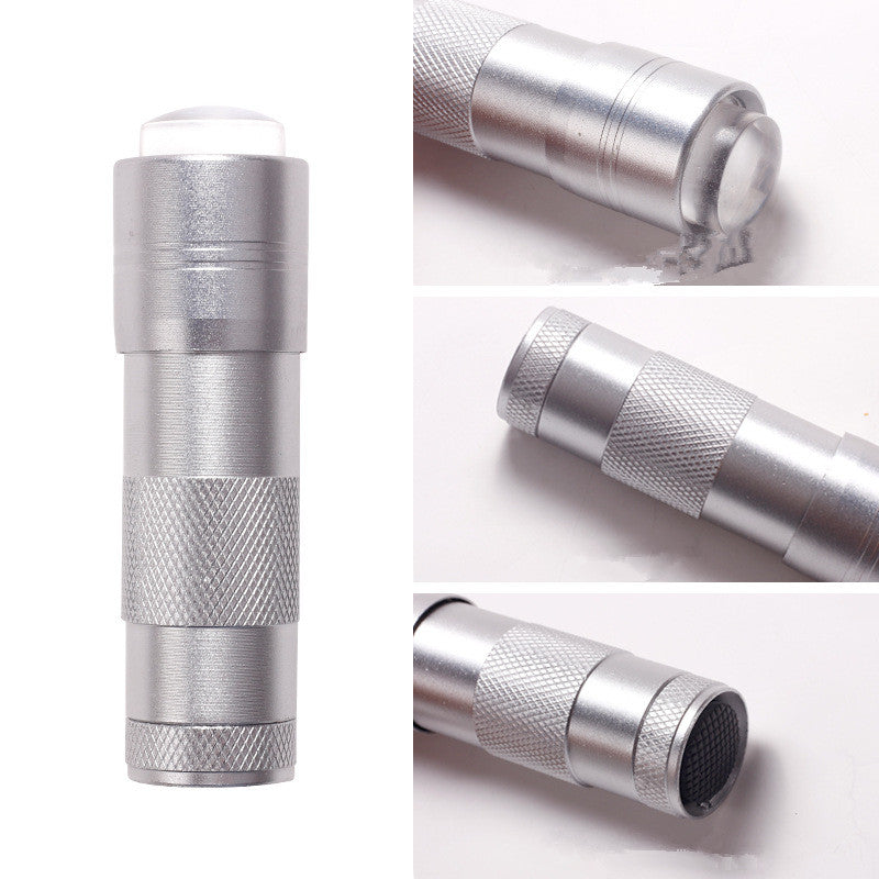 FNL005 New Portable Mini Hand-held light therapy Lamp Curing Dry Flower Embossed Sequin Sticker Special Nail Silicone Handheld Lamp