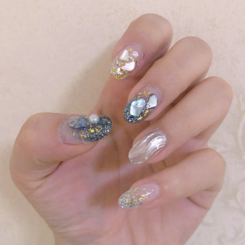 NDE062 12colors Irregular Crushed Natural Shell Nail Art Stone Manicure Nail Decorations