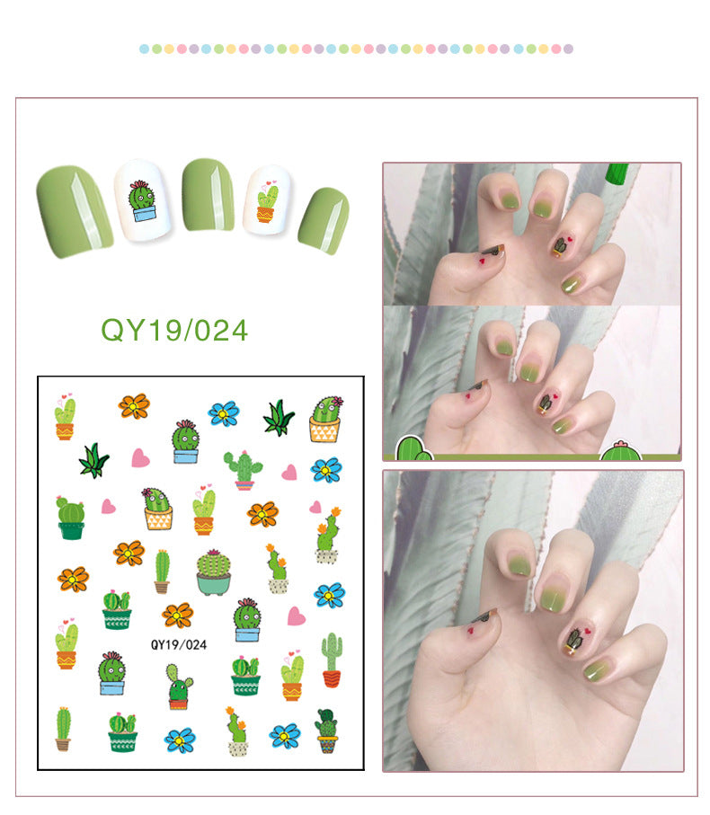 NS5D033  ForLife new Cartoon Nail Art Decals 2D Manicure Applique Nail Stickers for Nail Decoration