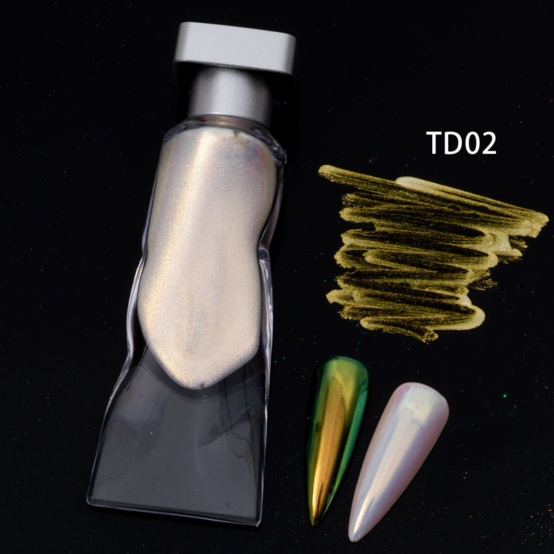 FNP017 Flta tube wholesale 7 colors magic mirror liquid powder for art nails pigment