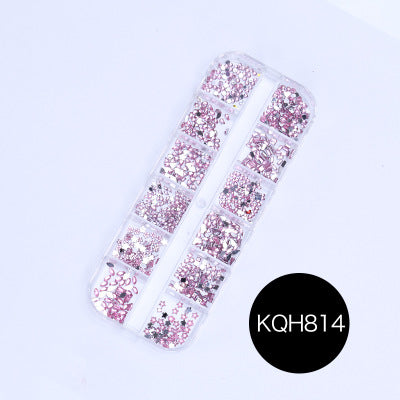 NRS021 ForLife Mixed nail art decals diamond jewelry crystal nails art rhinestone designs 3d shinny nail decorations
