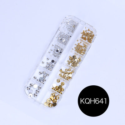NRS021 ForLife Mixed nail art decals diamond jewelry crystal nails art rhinestone designs 3d shinny nail decorations
