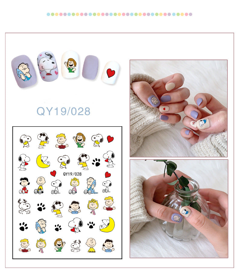 NS5D033  ForLife new Cartoon Nail Art Decals 2D Manicure Applique Nail Stickers for Nail Decoration