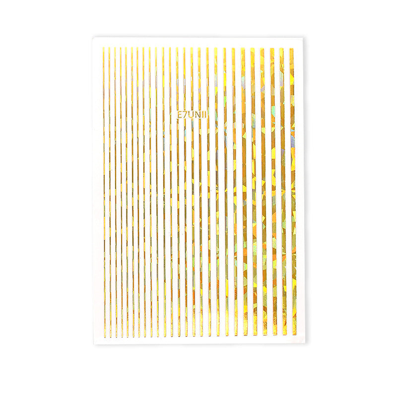 NS5D030  ForLife Nail Strip Stickers Metal Strip Tape Nail Art Adhesive DIY Foil Tips Nail Sticker Decal